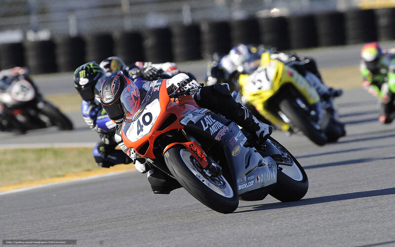 Motorcycle race on track