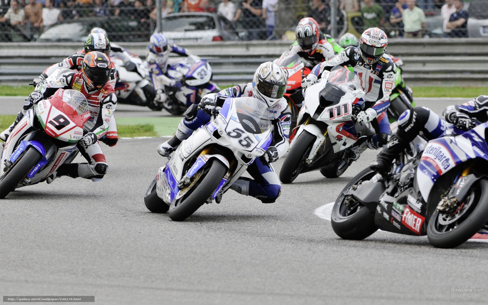 Motorcycle race on track