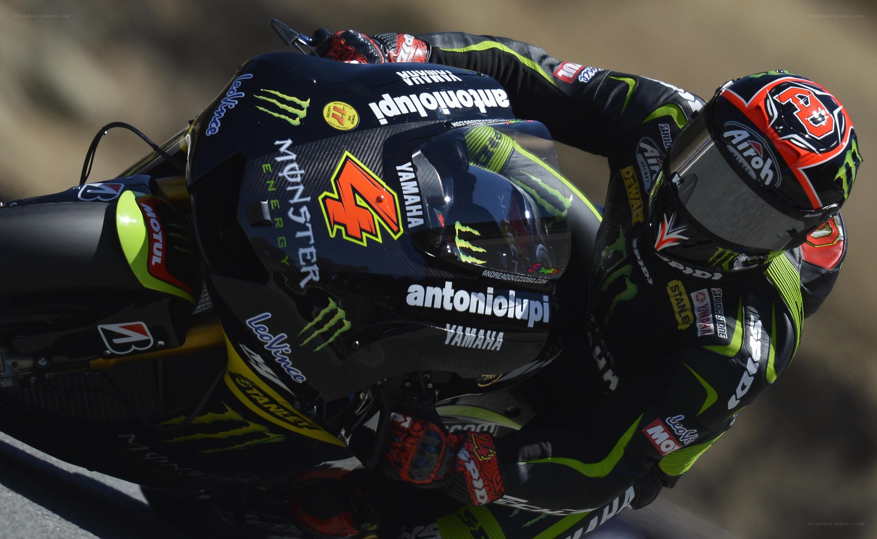 Motorcycle racer in action