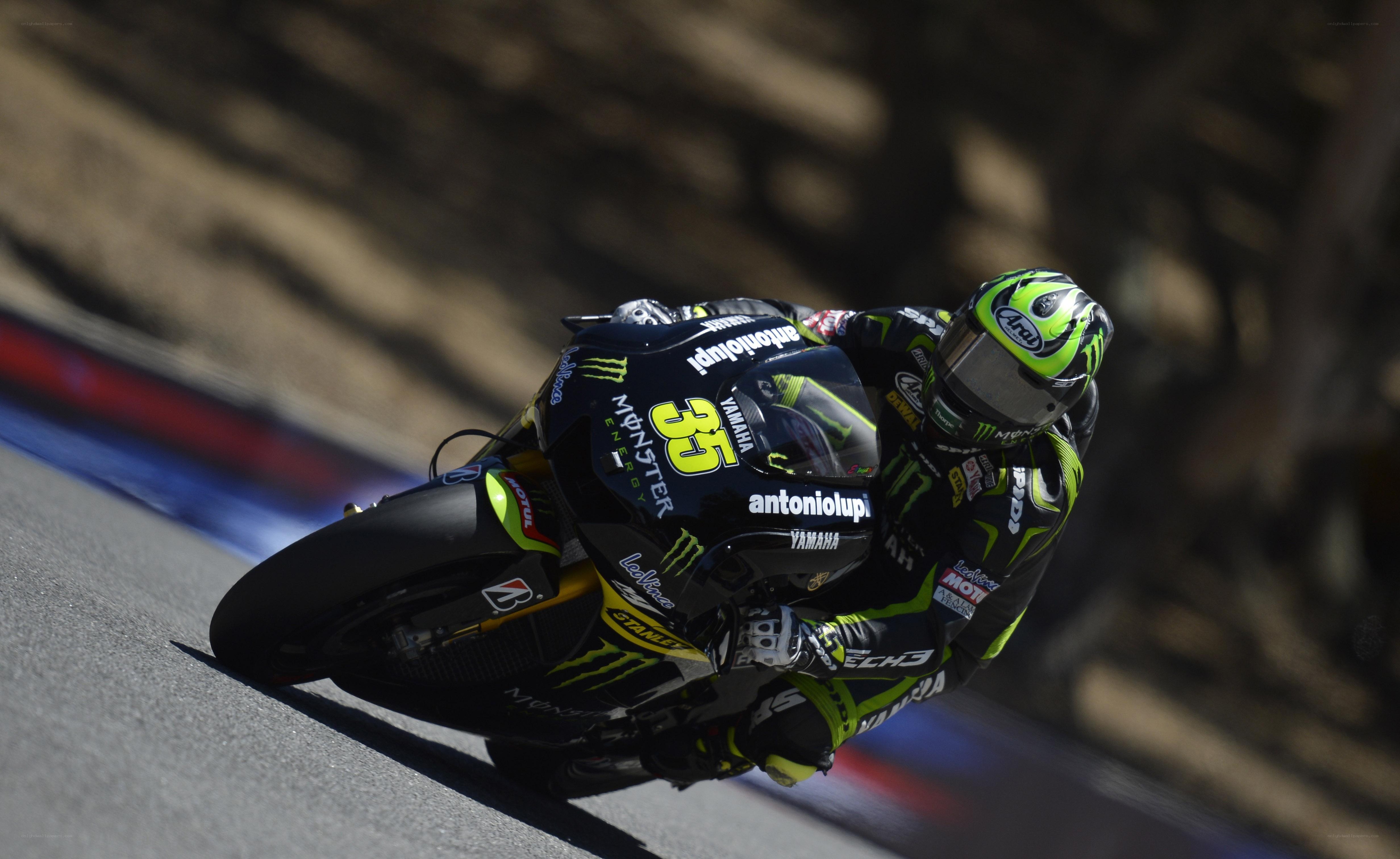 Motorcycle racer in action