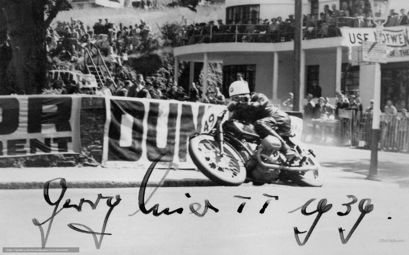 Motorcycle racer in action