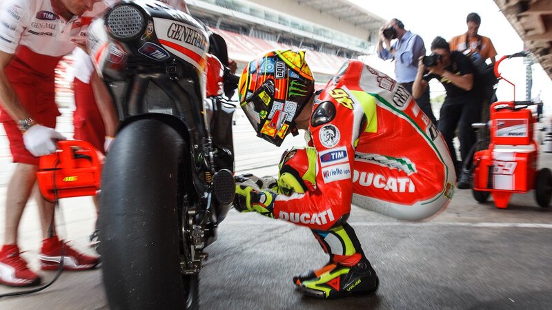 Motorcycle Racer in Pit