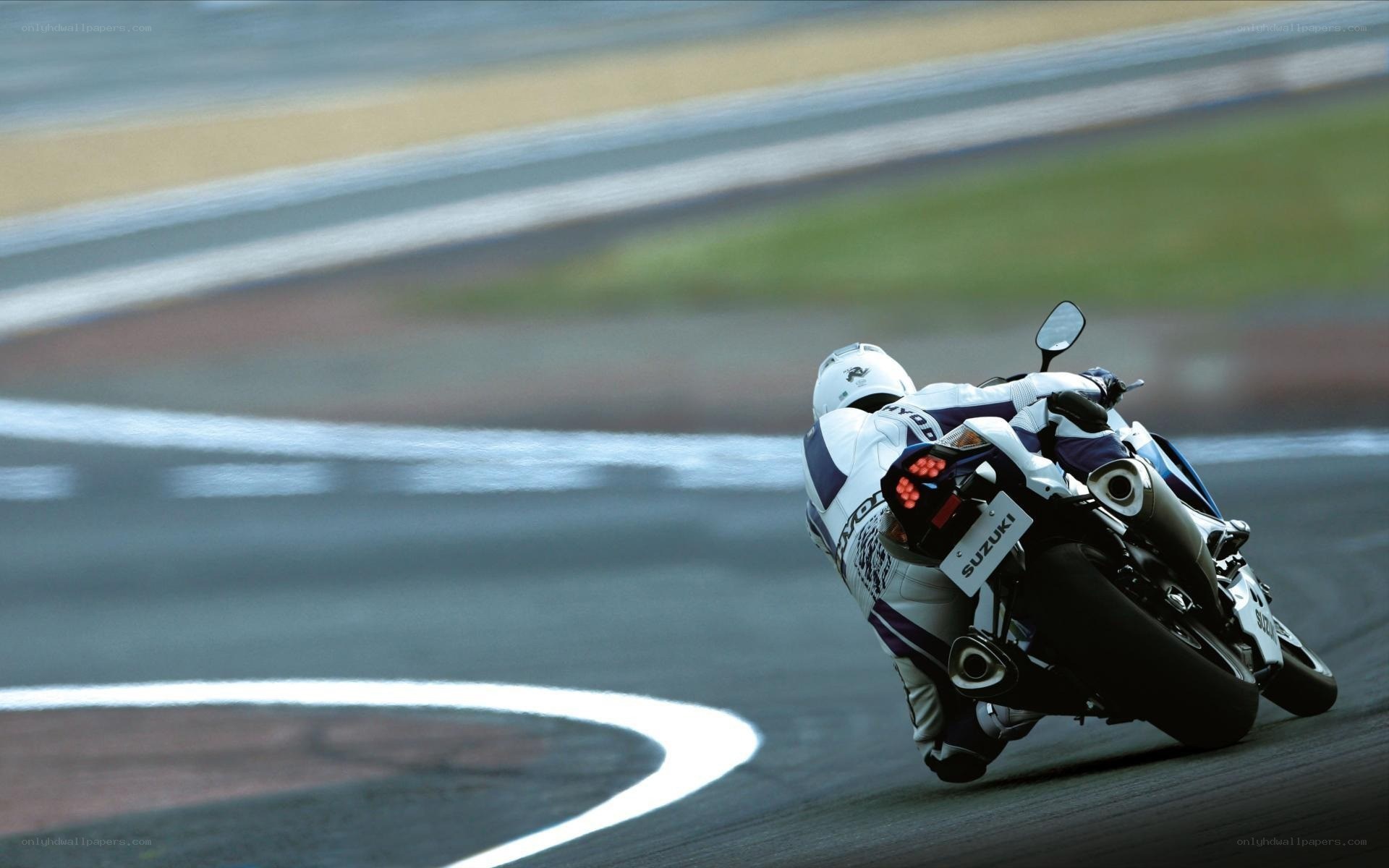 motorcycle racer on a track