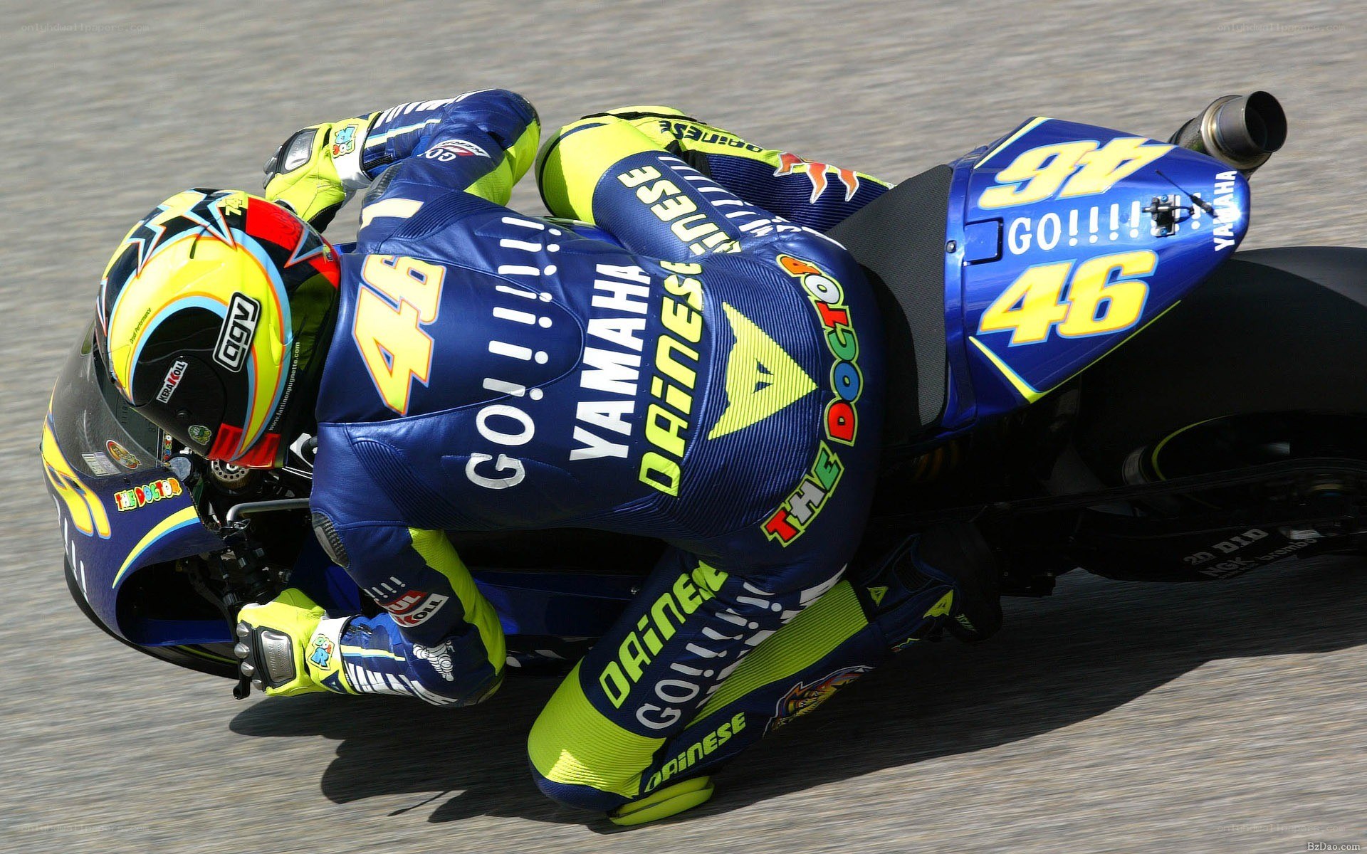 motorcycle racer on a track