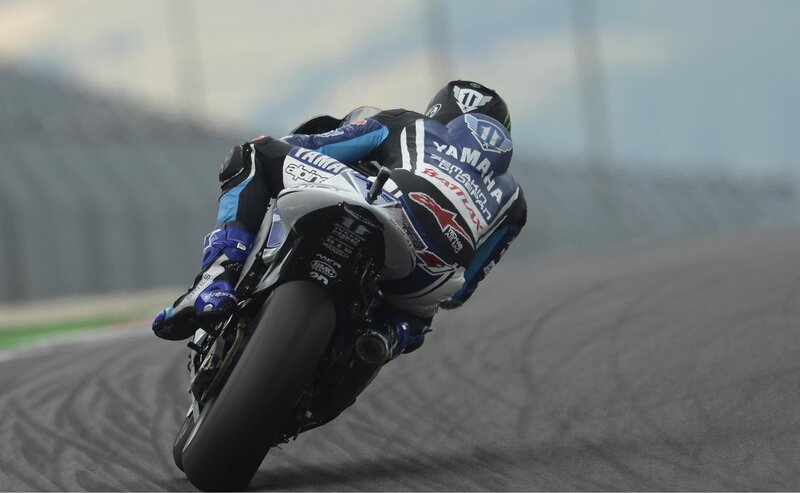 motorcycle racer on a track