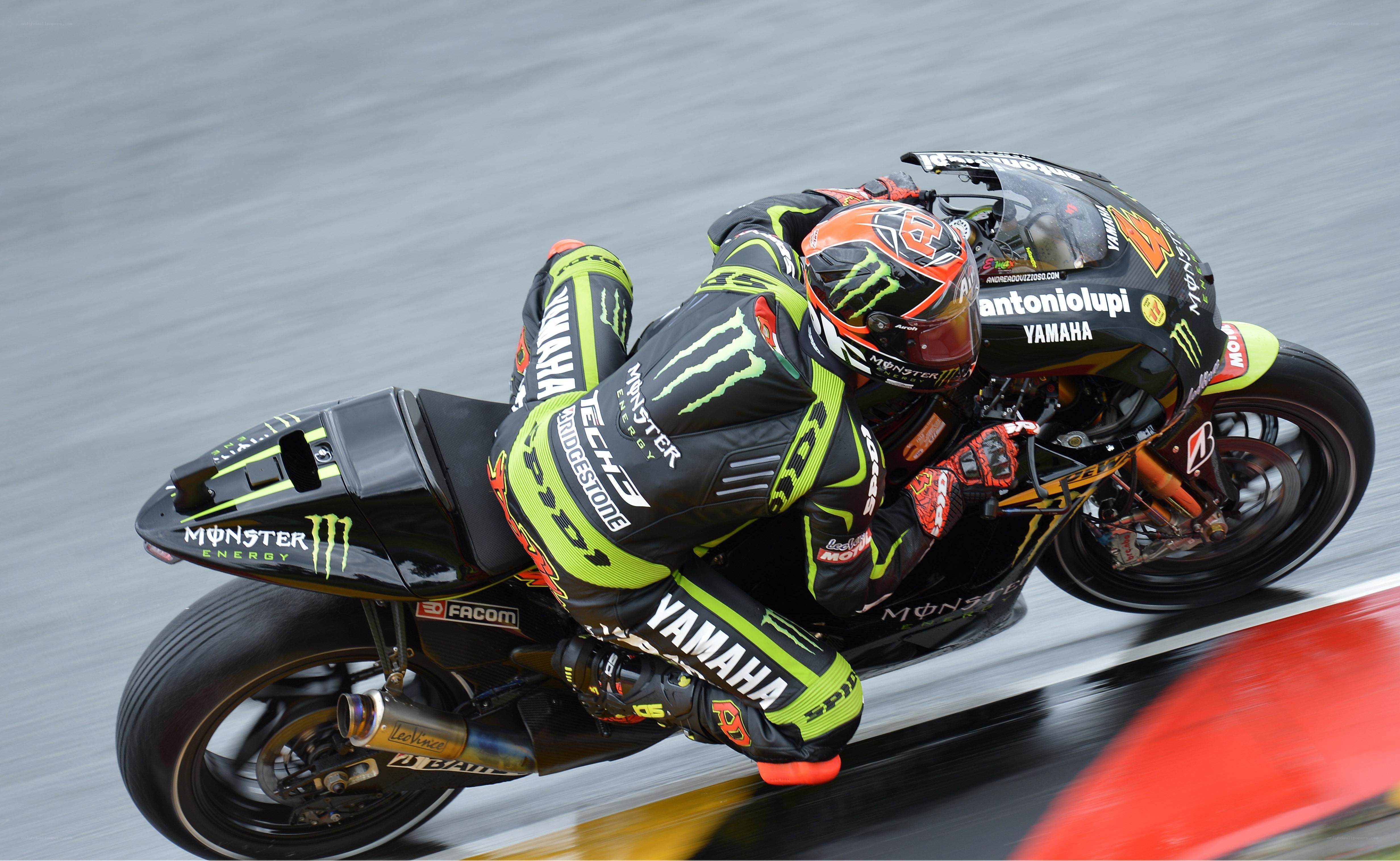 Motorcycle racer on a track