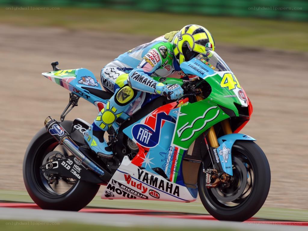 Motorcycle racer on a track