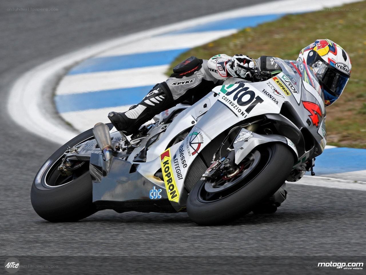 motorcycle racer on a track