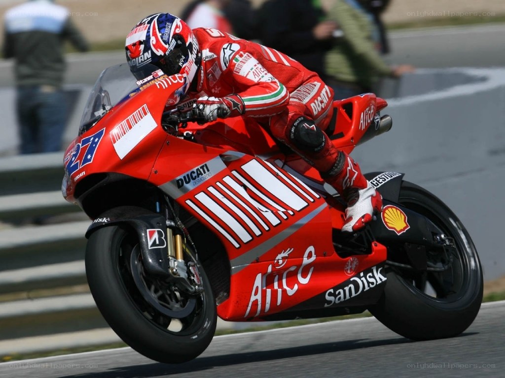 motorcycle racer on a track