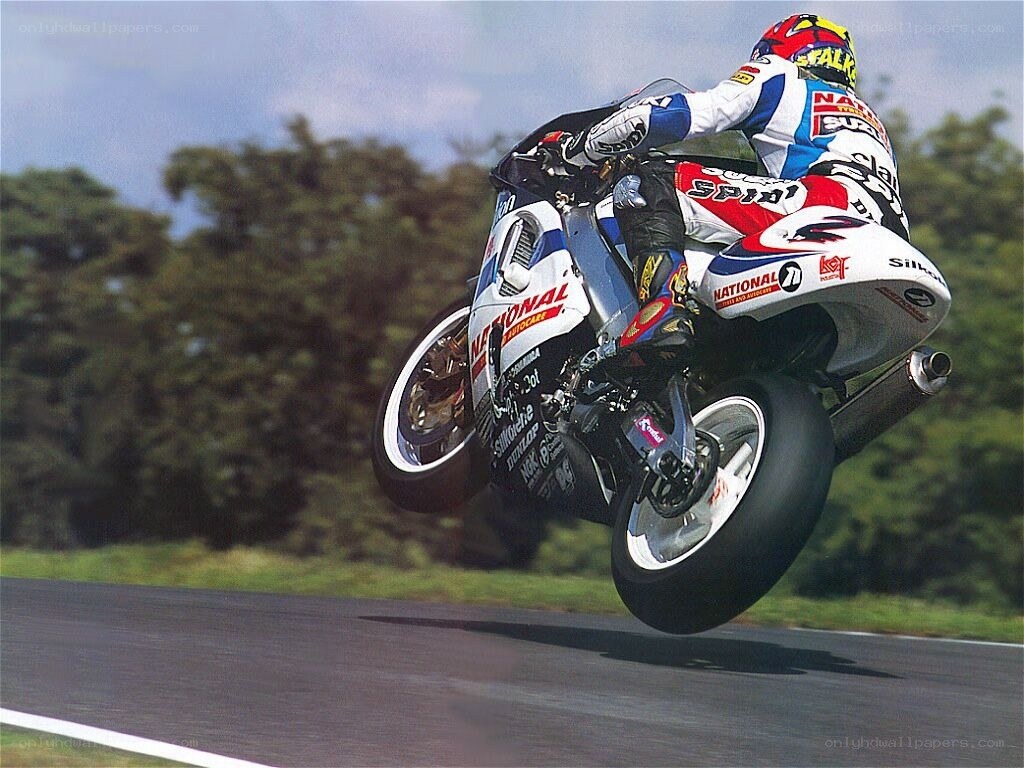 motorcycle racer on a track