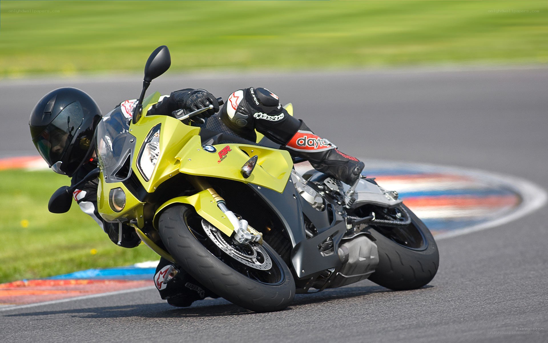motorcycle racer on a track