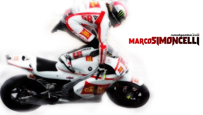 Motorcycle Racer on Bike — White, Dynamic
