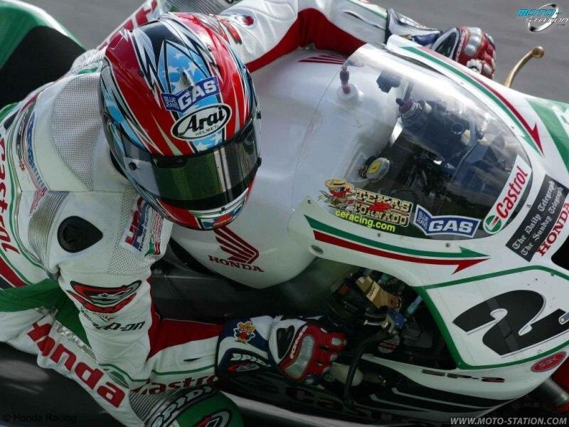 Motorcycle Racer on Bike — White