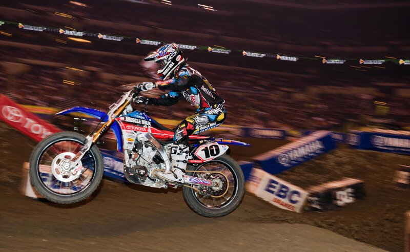 Motorcycle Racer on Dirt Bike