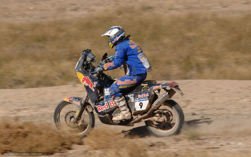 motorcycle racer on dirt track