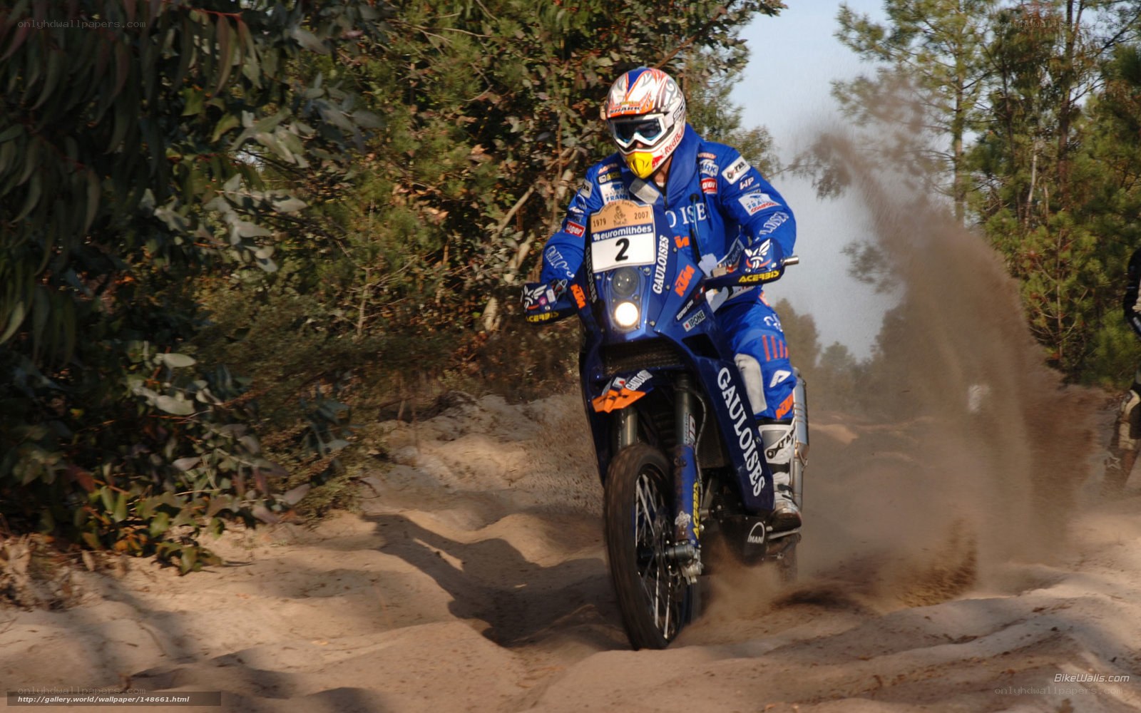 motorcycle racer on dirt track
