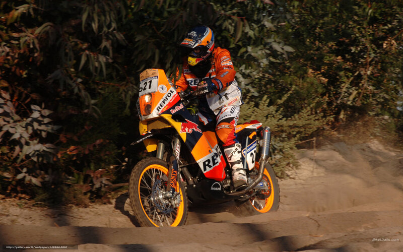 motorcycle racer on dirt track