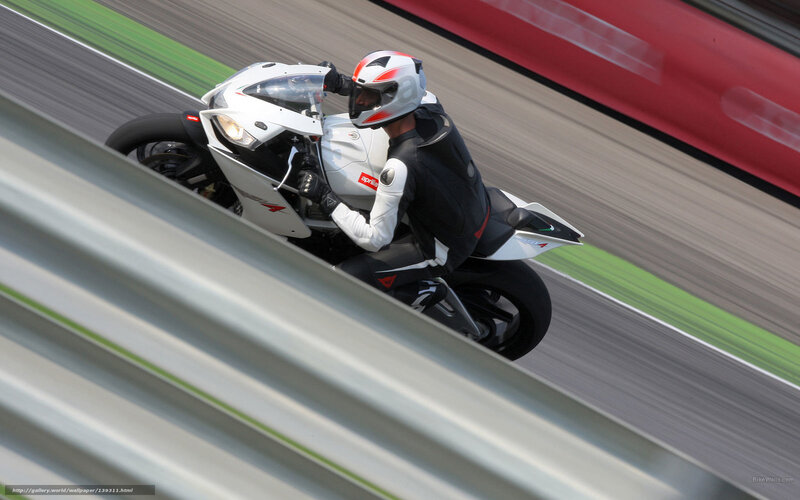 motorcycle racer on track