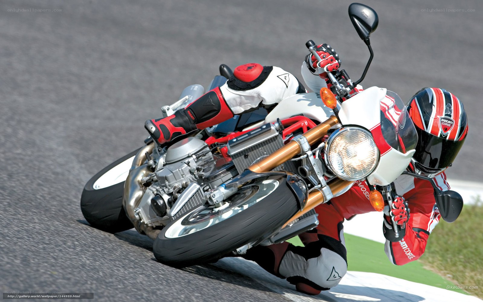 motorcycle racer on track
