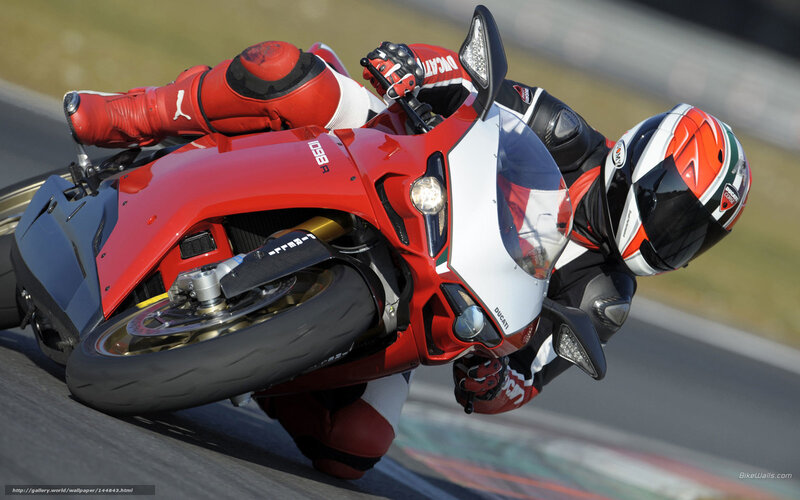motorcycle racer on track