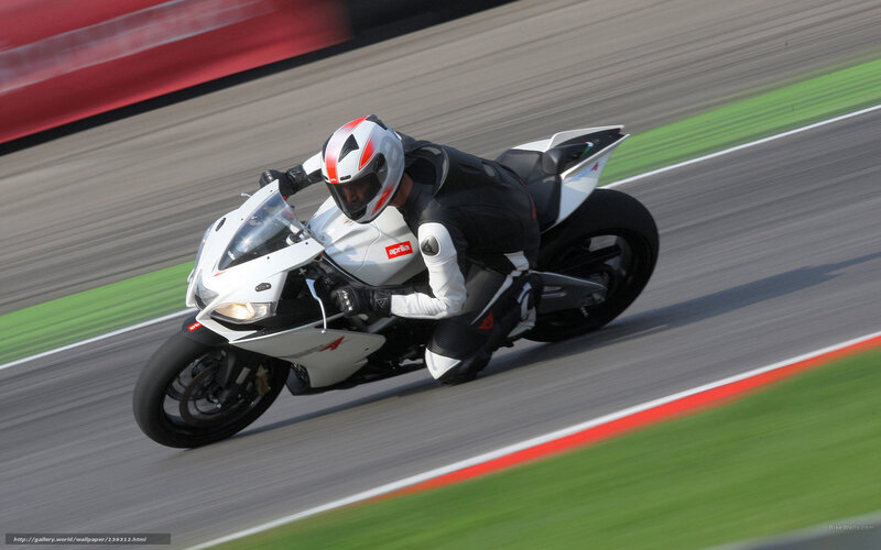 motorcycle racer on track