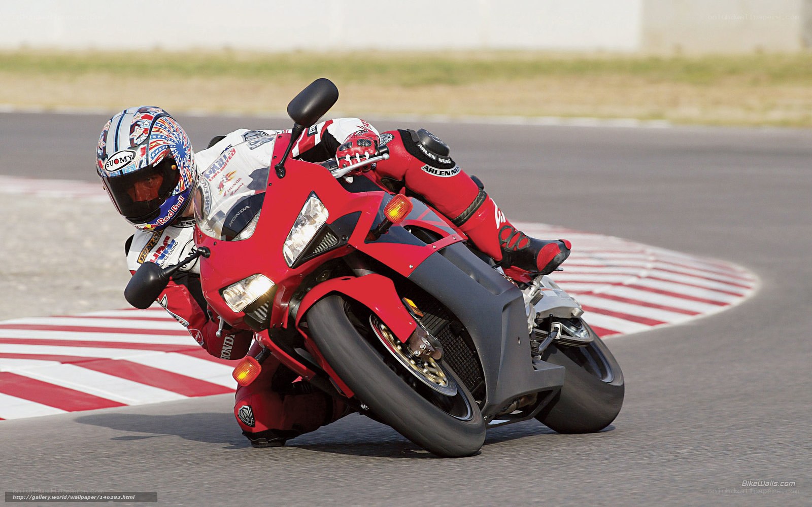 motorcycle racer on track