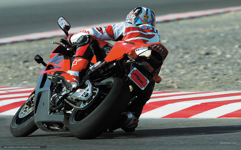 motorcycle racer on track
