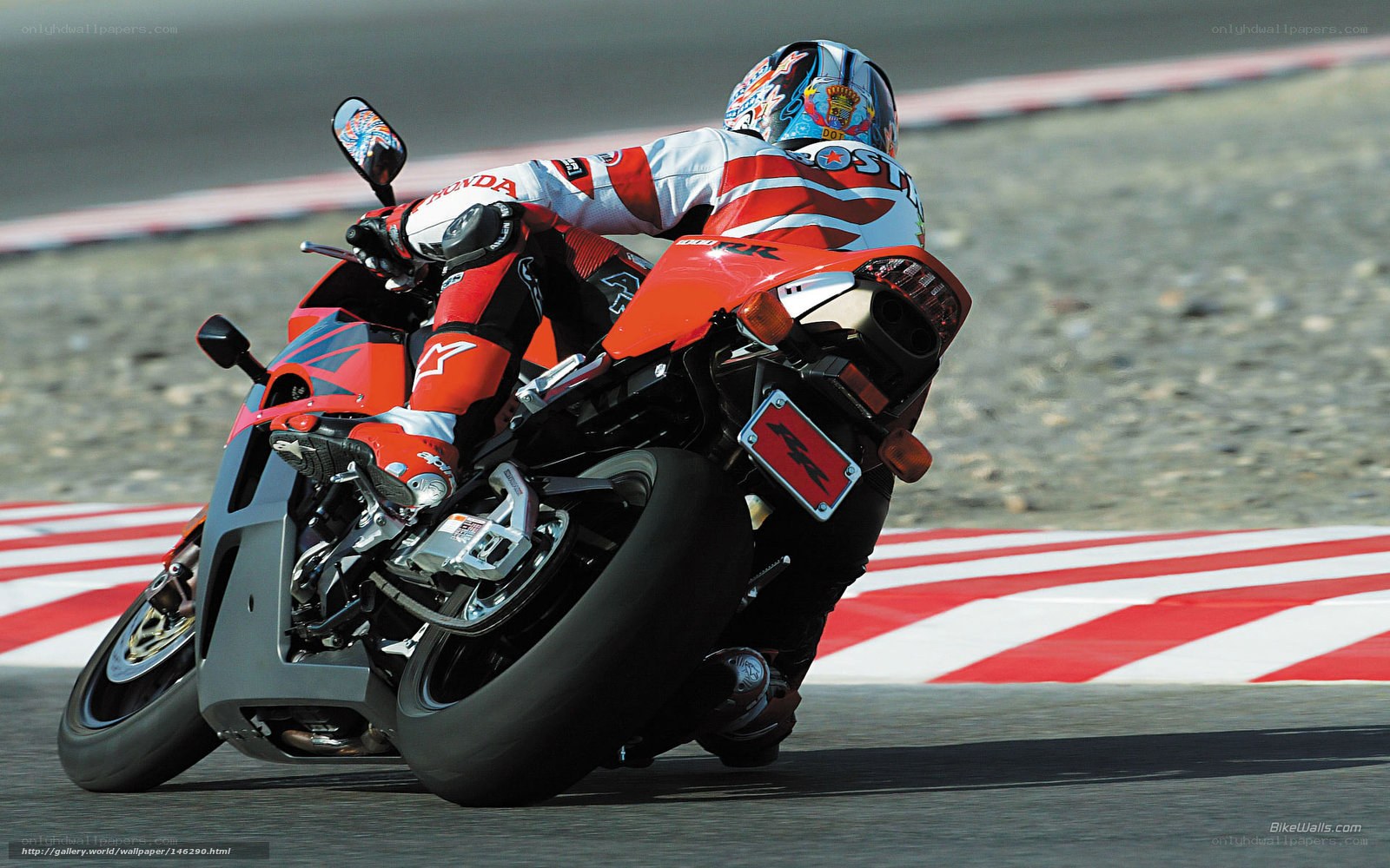 motorcycle racer on track