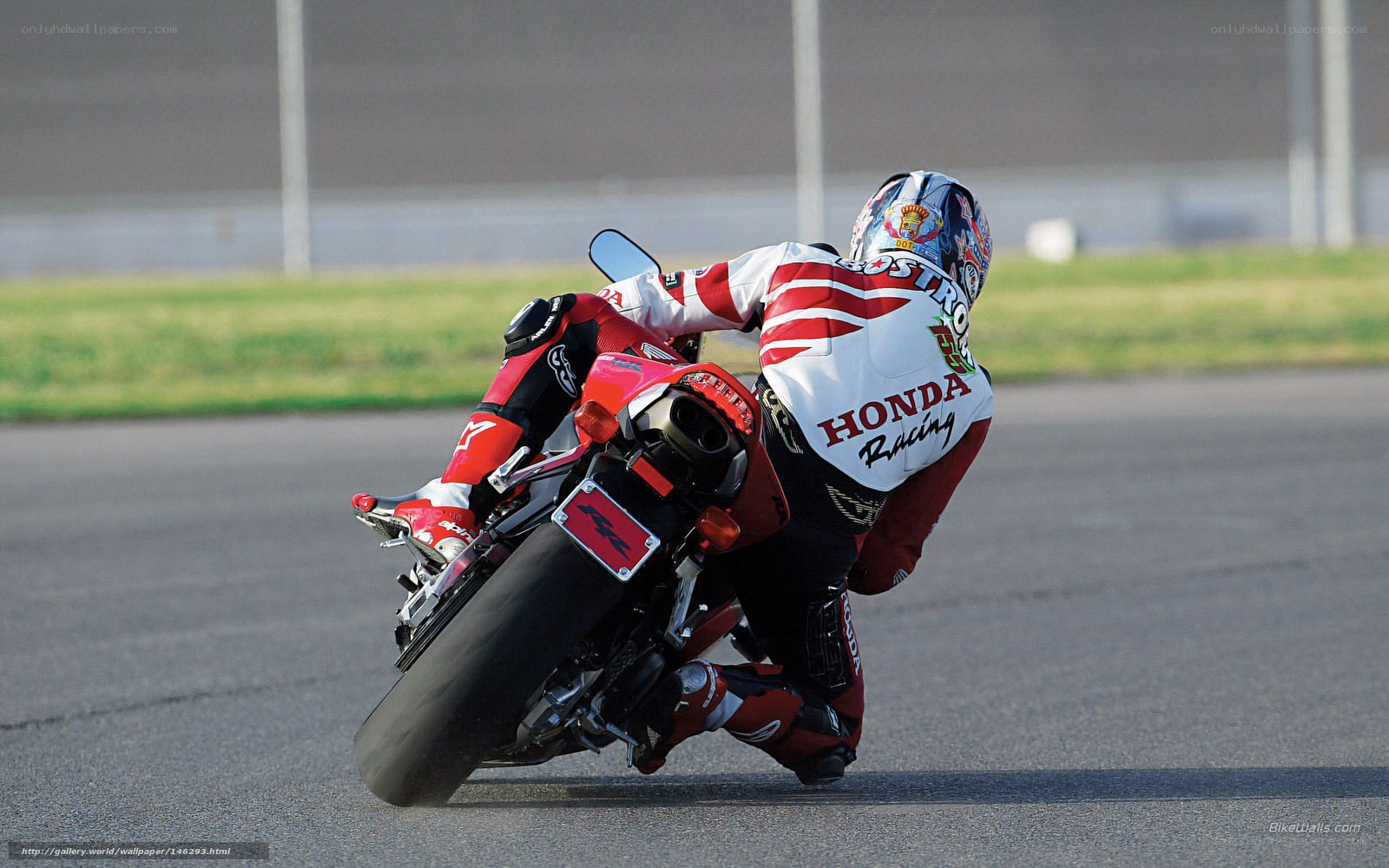 motorcycle racer on track