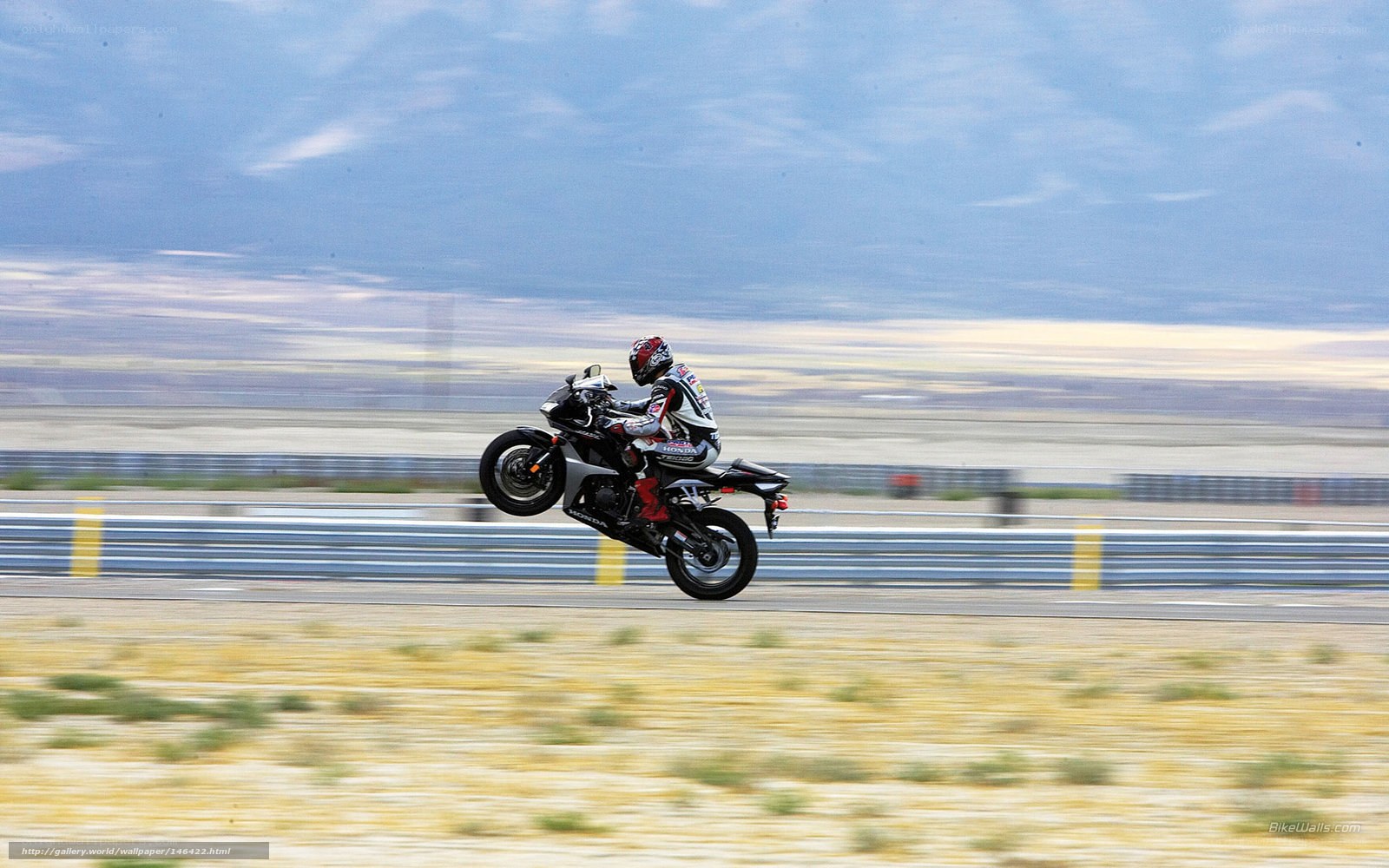 motorcycle racer on track