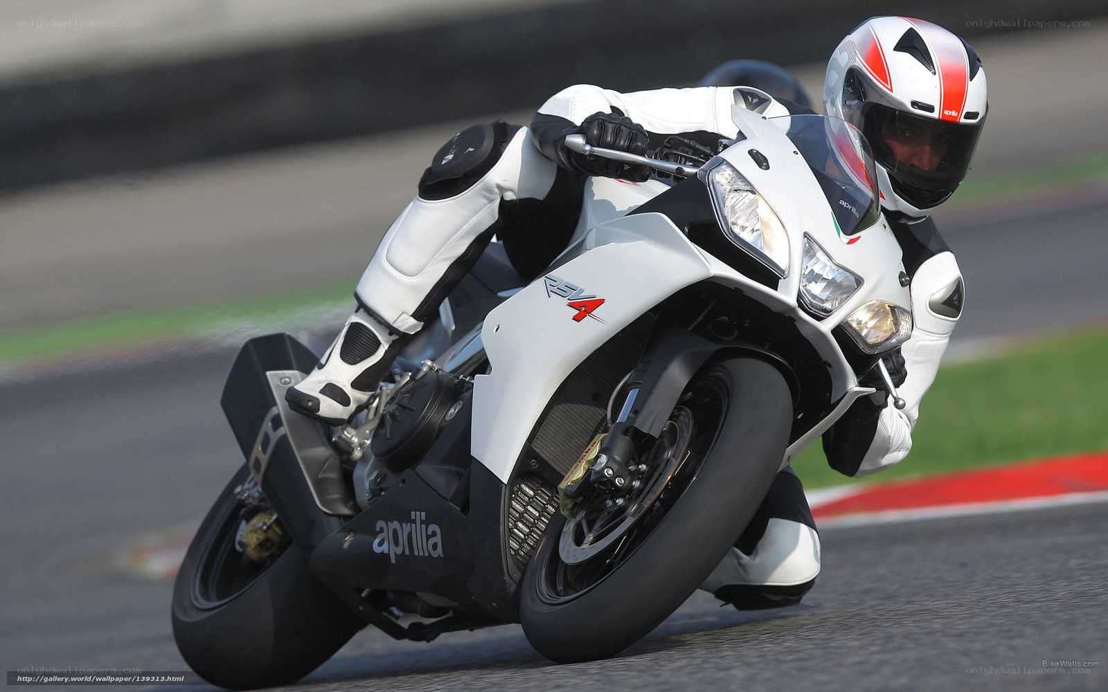motorcycle racer on track