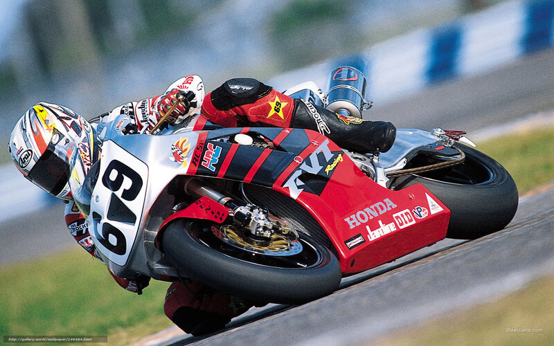 motorcycle racer on track