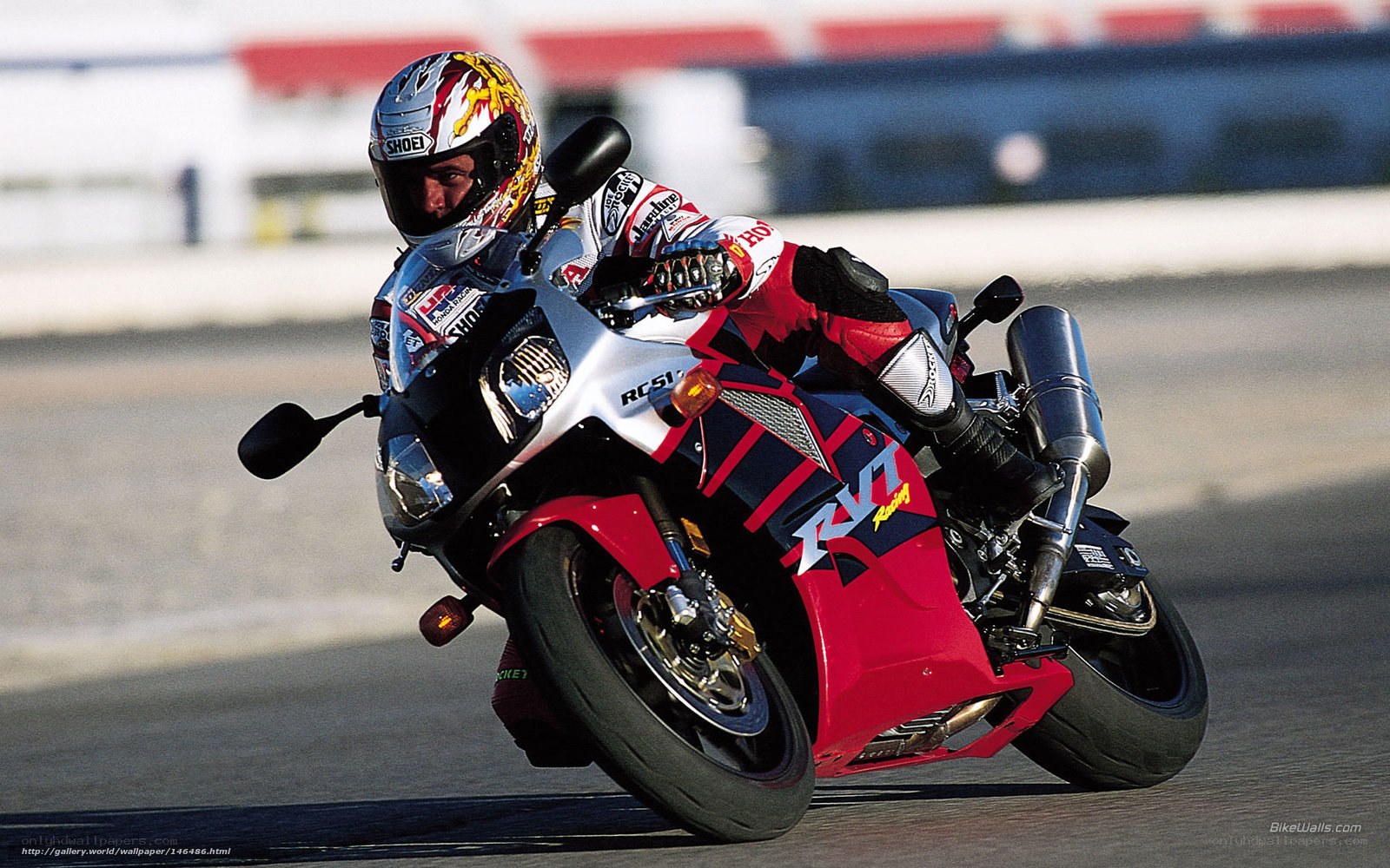 motorcycle racer on track