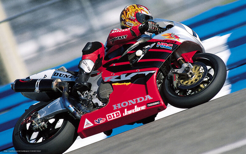 motorcycle racer on track