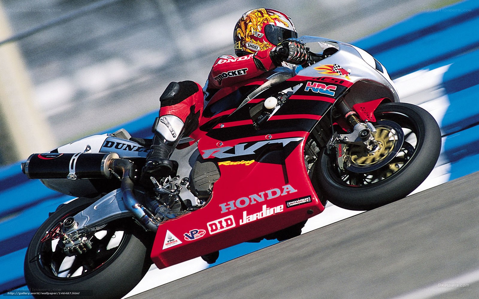 motorcycle racer on track