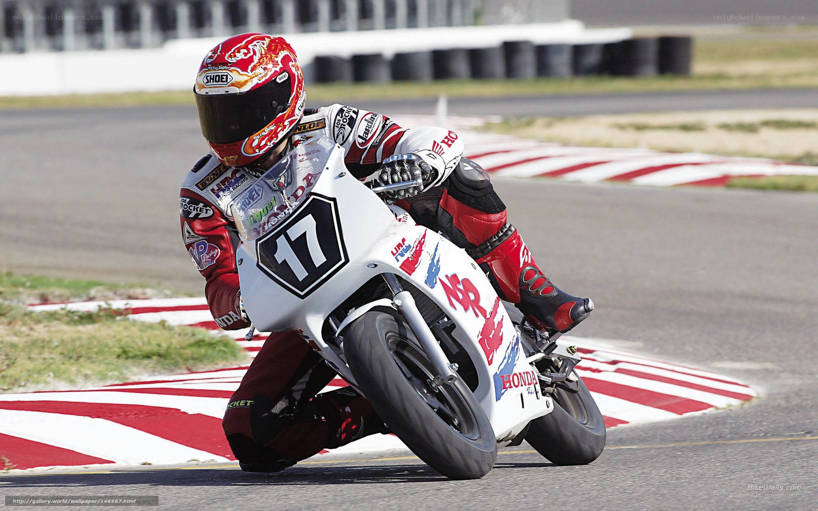 motorcycle racer on track