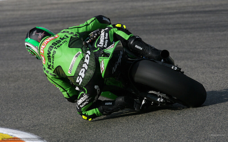motorcycle racer on track