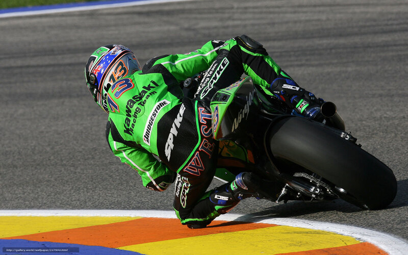 motorcycle racer on track