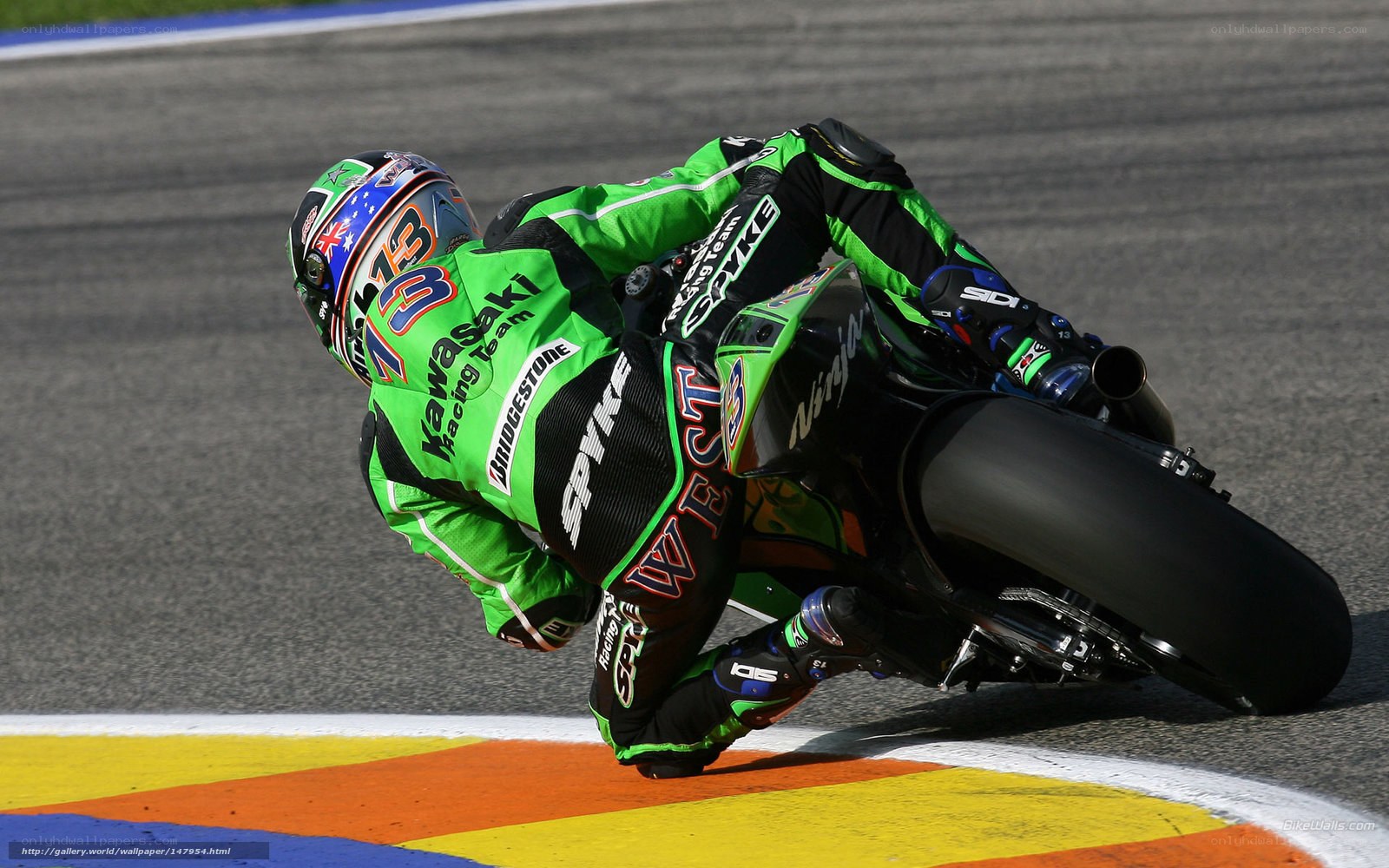 motorcycle racer on track