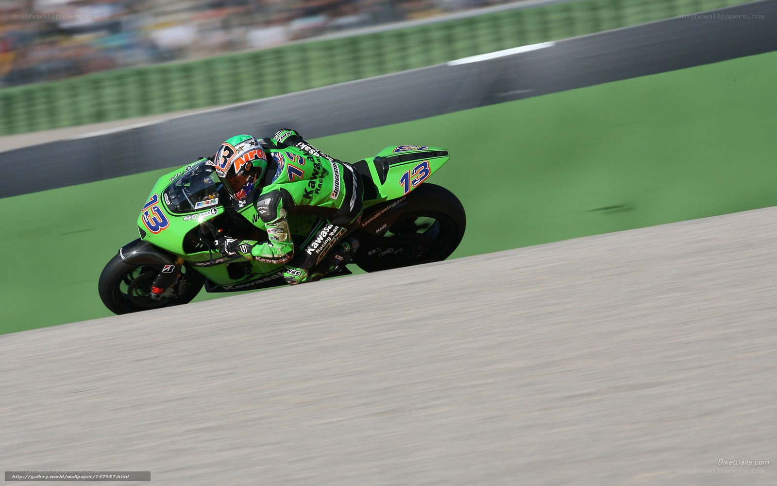motorcycle racer on track