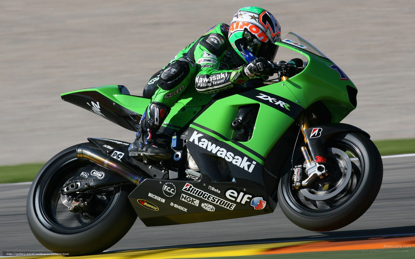 motorcycle racer on track