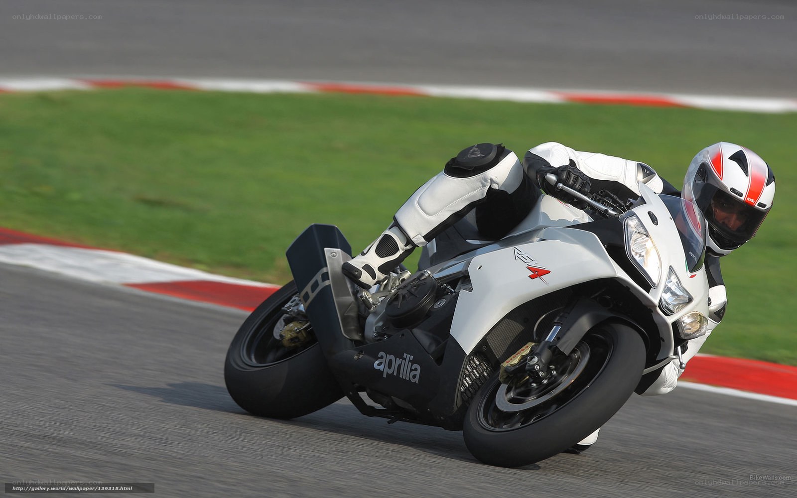 motorcycle racer on track