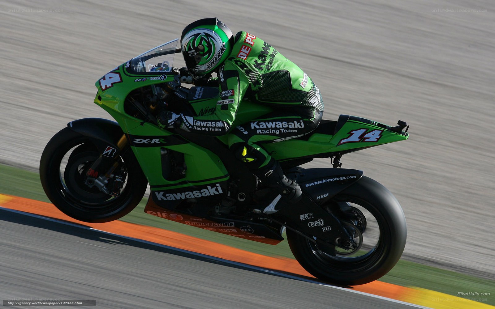 motorcycle racer on track