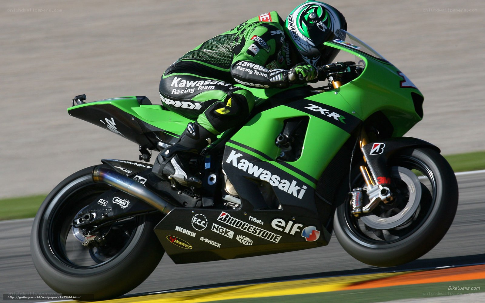 motorcycle racer on track