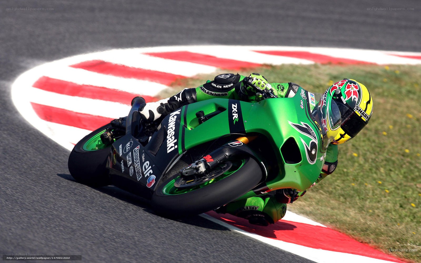 motorcycle racer on track