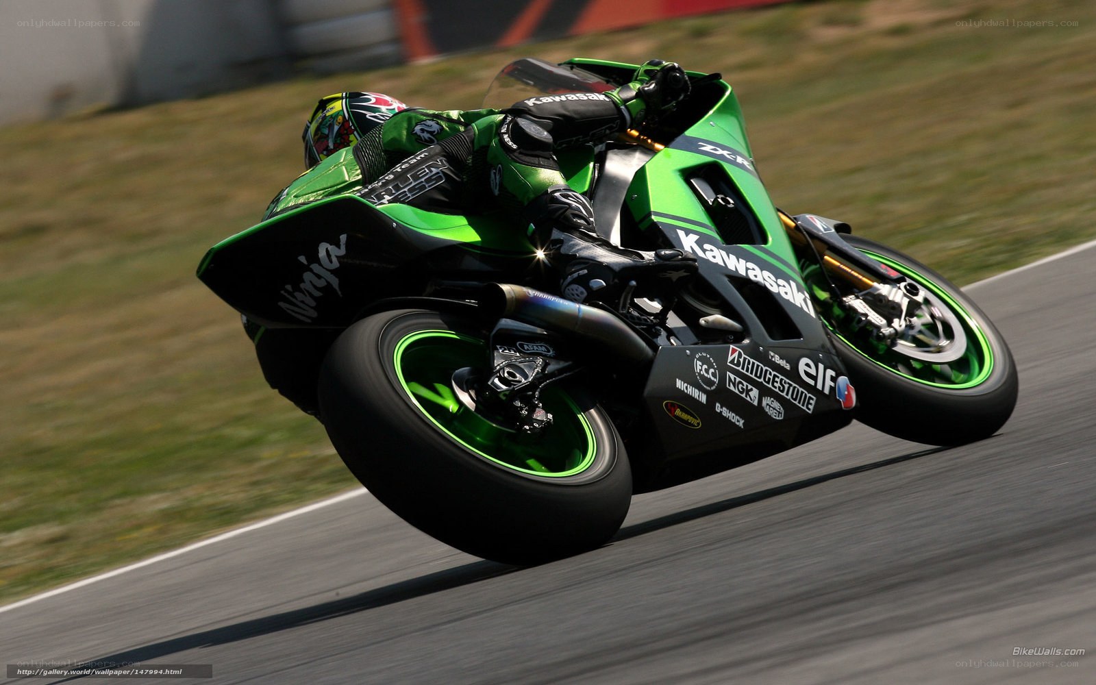 motorcycle racer on track