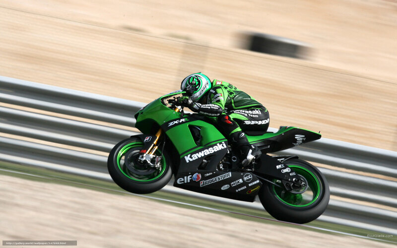 motorcycle racer on track
