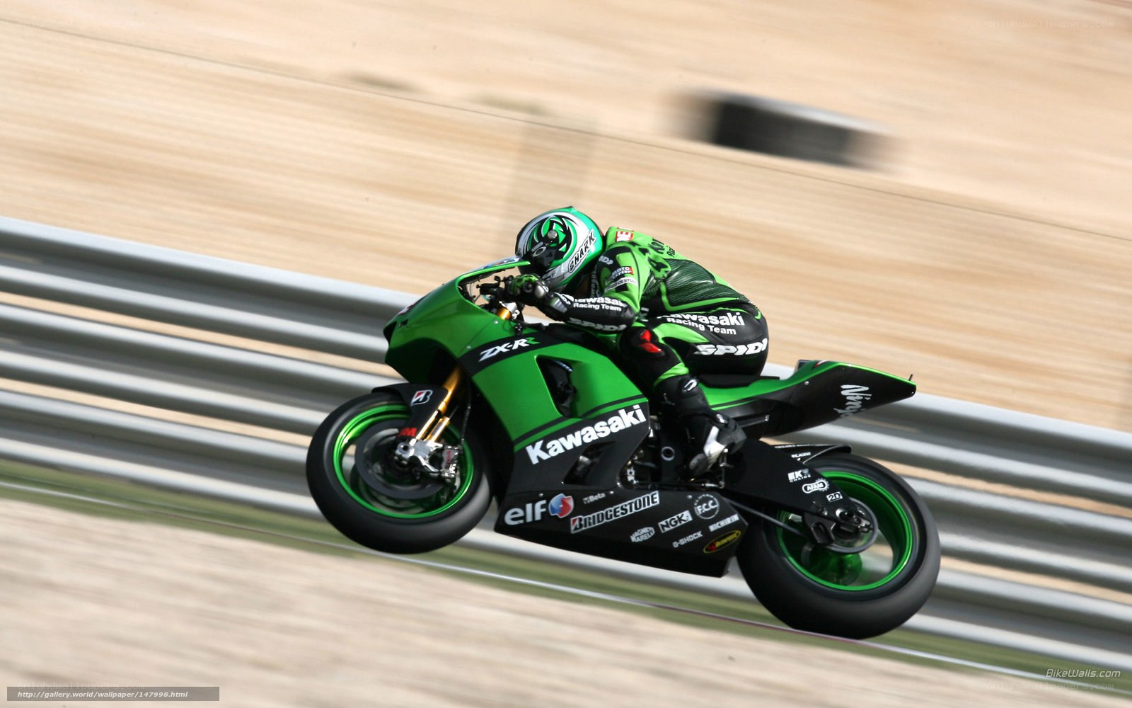 motorcycle racer on track