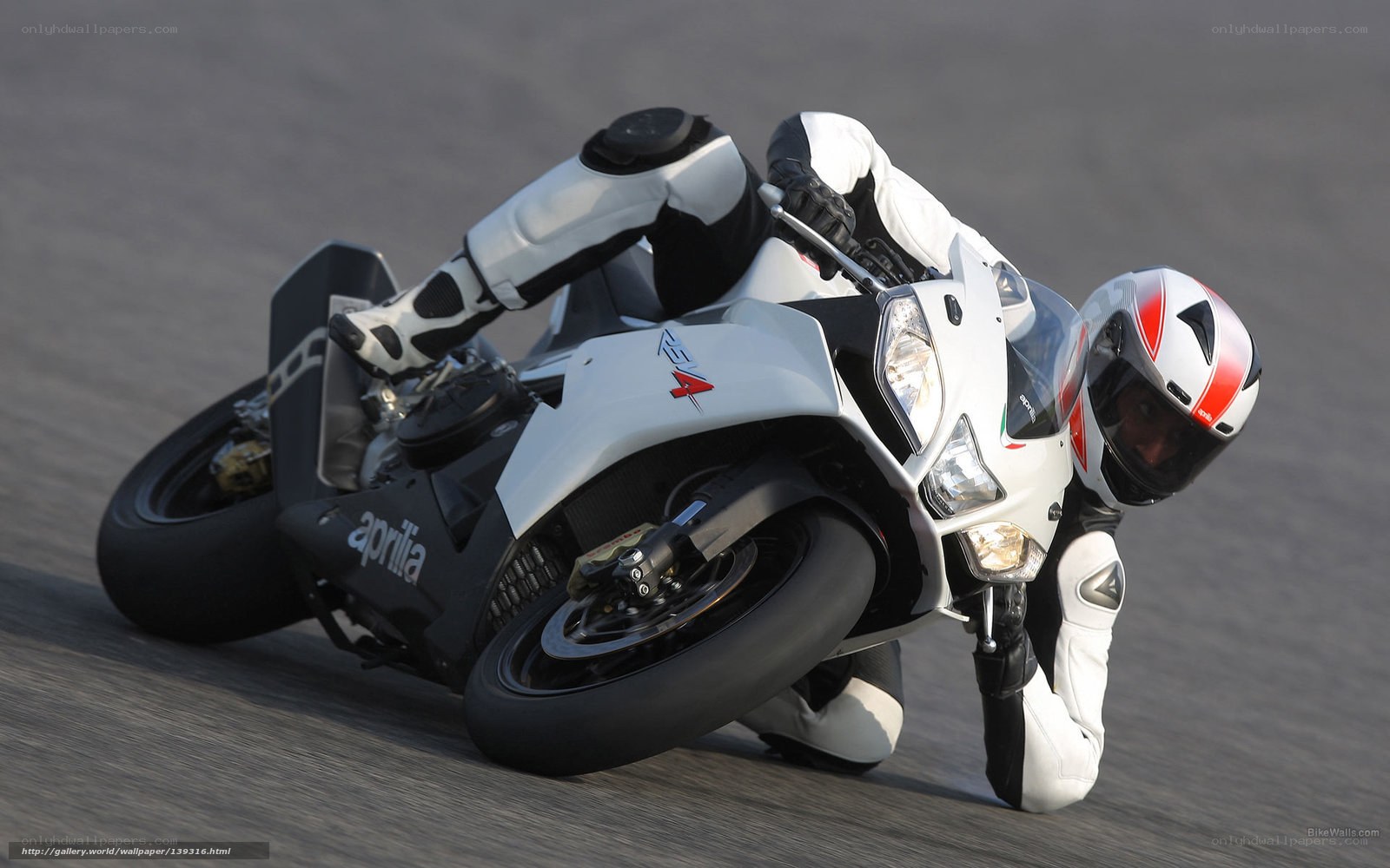 motorcycle racer on track