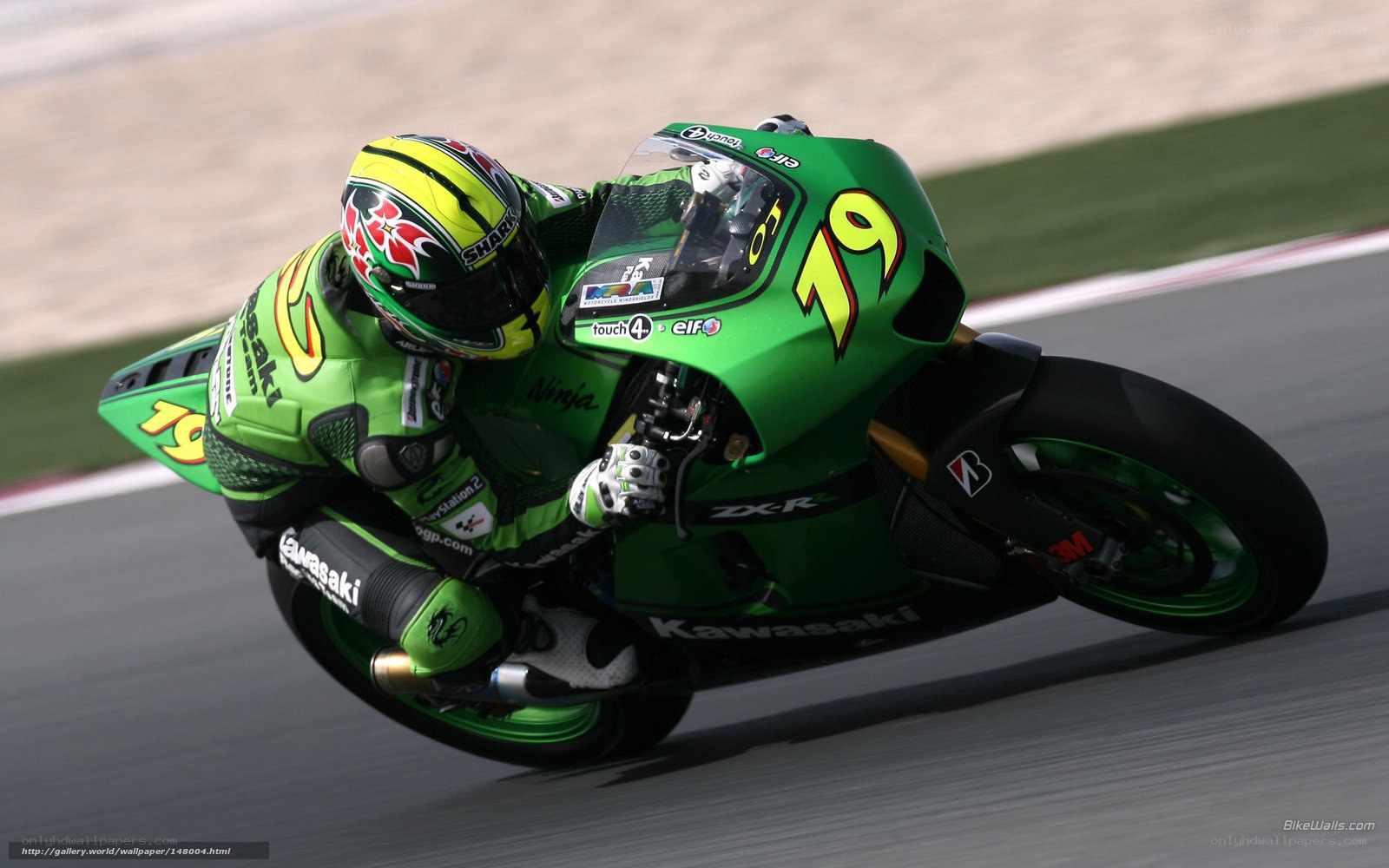 motorcycle racer on track